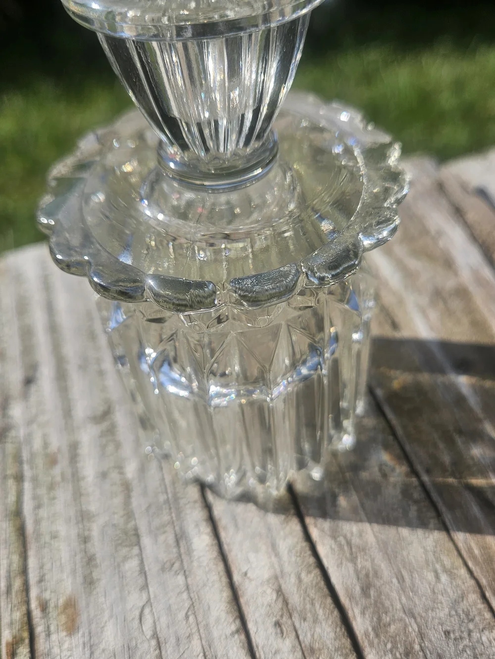 Clear Glass Pedestal Votive Holders - Pair